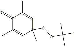 4-(1,1-ジメチルエチルペルオキシ)-2,4,6-トリメチル-2,5-シクロヘキサジエン-1-オン 化学構造式