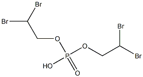りん酸水素ビス(2,2-ジブロモエチル) 化学構造式