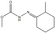 2-(2-Methylcyclohexylidene)hydrazinecarboxylic acid methyl ester,,结构式