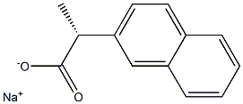 [R,(+)]-α-メチル-2-ナフタレン酢酸ナトリウム 化学構造式