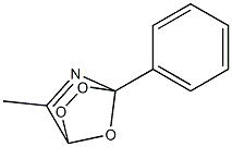 4-Phenyl-6-methyl-2,3,7-trioxa-5-azabicyclo[2.2.1]hept-5-ene,,结构式