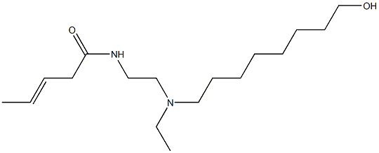 N-[2-[N-Ethyl-N-(8-hydroxyoctyl)amino]ethyl]-3-pentenamide Structure