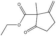 1-Methyl-2-methylene-5-oxocyclopentane-1-carboxylic acid ethyl ester Structure