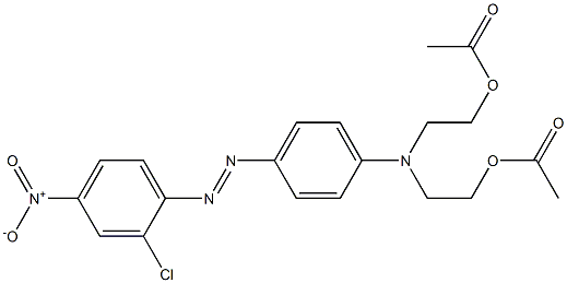 4-[(2-Chloro-4-nitrophenyl)azo]-N,N-bis(2-acetoxyethyl)benzenamine Struktur