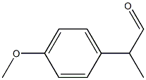 α-メチル-4-メトキシベンゼンアセトアルデヒド 化学構造式