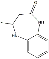 4-メチル-4,5-ジヒドロ-1H-1,5-ベンゾジアゼピン-2(3H)-オン 化学構造式