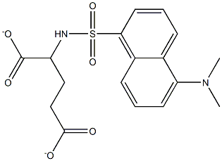 2-[[[5-(Dimethylamino)naphthalen-1-yl]sulfonyl]amino]glutarate Struktur