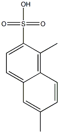 1,6-Dimethyl-2-naphthalenesulfonic acid Struktur