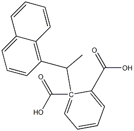 (-)-Phthalic acid hydrogen 1-[(R)-1-(1-naphtyl)ethyl] ester Struktur