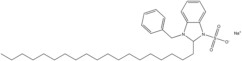 1-Benzyl-2,3-dihydro-2-nonadecyl-1H-benzimidazole-3-sulfonic acid sodium salt Structure