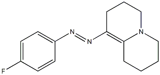 1-(4-Fluorophenylazo)-2,3,6,7,8,9-hexahydro-4H-quinolizine 结构式