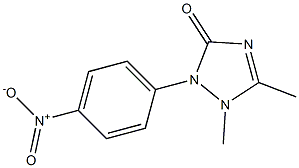 2-(4-Nitrophenyl)-1,5-dimethyl-1,2-dihydro-3H-1,2,4-triazol-3-one Structure