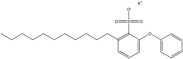 2-Phenoxy-6-undecylbenzenesulfonic acid potassium salt Structure