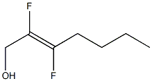 (E)-2,3-Difluoro-2-hepten-1-ol Struktur