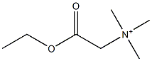 N,N,N-トリメチル-2-オキソ-2-エトキシエタンアミニウム 化学構造式