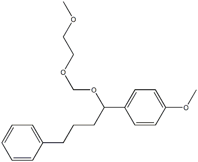 1-Methoxy-4-[1-[(2-methoxyethoxy)methoxy]-4-phenylbutyl]benzene Structure