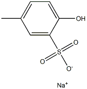 2-ヒドロキシ-5-メチルベンゼンスルホン酸ナトリウム 化学構造式