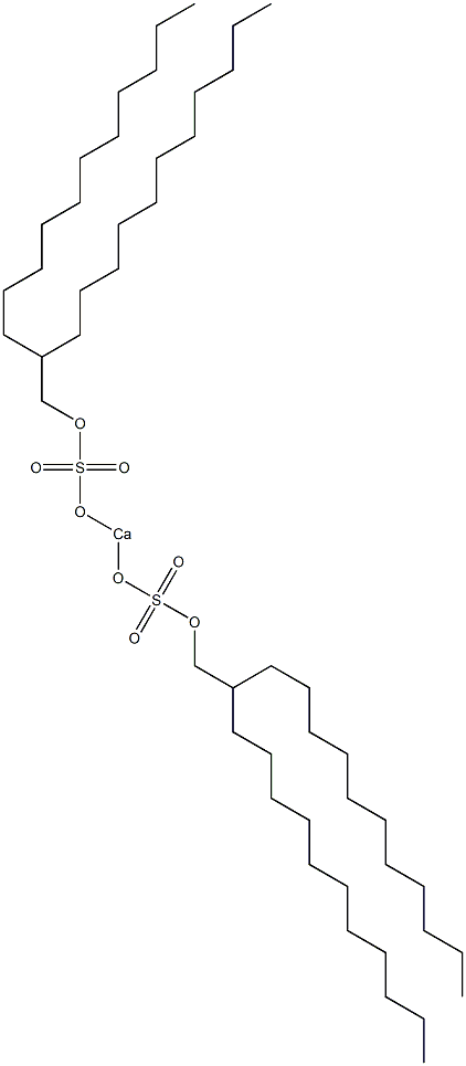 Bis(2-undecyltridecyloxysulfonyloxy)calcium Structure