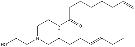 N-[2-[N-(2-Hydroxyethyl)-N-(5-octenyl)amino]ethyl]-7-octenamide Structure