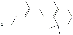 4-(2,6,6-Trimethyl-1-cyclohexenyl)-2-methyl-1-formyloxy-1-butene 结构式
