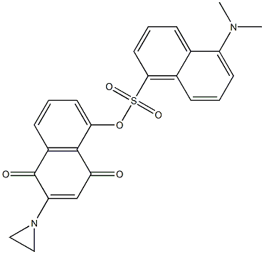  2-(1-Aziridinyl)-5-[5-dimethylamino-1-naphthalenylsulfonyloxy]-1,4-naphthoquinone