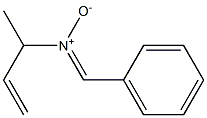 N-(1-Methyl-2-propenyl)benzenemethanimine N-oxide Struktur