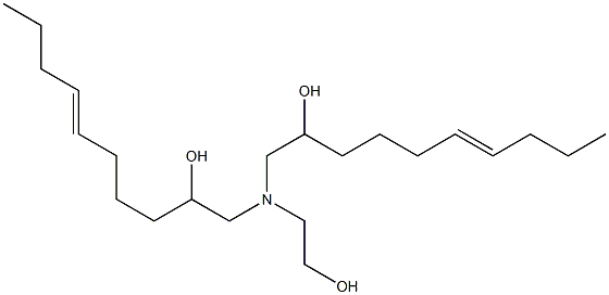 1,1'-[(2-ヒドロキシエチル)イミノ]ビス(6-デセン-2-オール) 化学構造式