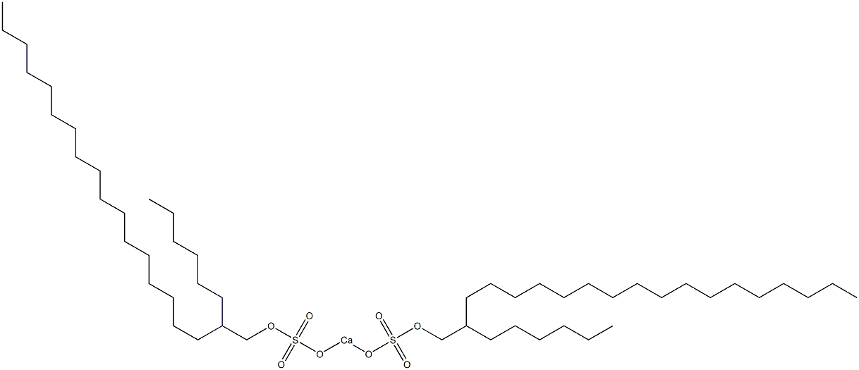 Bis(2-hexylnonadecyloxysulfonyloxy)calcium,,结构式