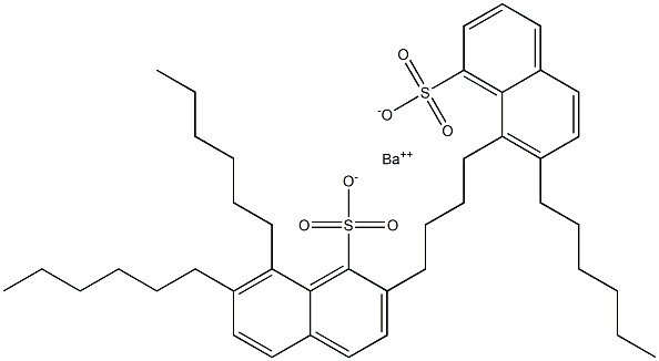 Bis(7,8-dihexyl-1-naphthalenesulfonic acid)barium salt,,结构式