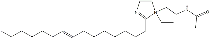 1-[2-(アセチルアミノ)エチル]-1-エチル-2-(8-ペンタデセニル)-2-イミダゾリン-1-イウム 化学構造式