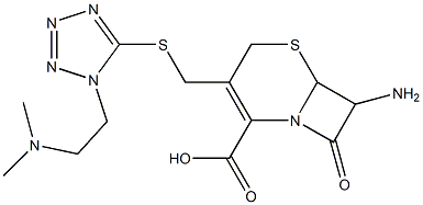 7-Amino-3-[1-(2-dimethylaminoethyl)-1H-tetrazol-5-ylthiomethyl]-8-oxo-5-thia-1-azabicyclo[4.2.0]oct-2-ene-2-carboxylic acid