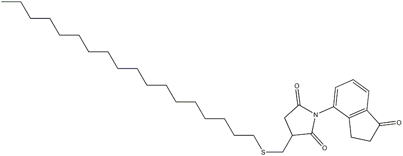 4-[2,5-Dioxo-3-(octadecylthiomethyl)pyrrolidin-1-yl]indan-1-one