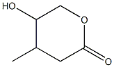 5-Hydroxy-4-methyltetrahydro-2H-pyran-2-one,,结构式