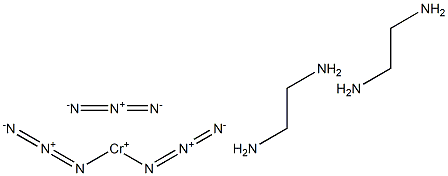 cis-Diazidobis(ethylenediamine)chromium(3+) azide,,结构式