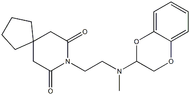 8-[2-[[(2,3-Dihydro-1,4-benzodioxin)-2-yl]methylamino]ethyl]-8-azaspiro[4.5]decane-7,9-dione