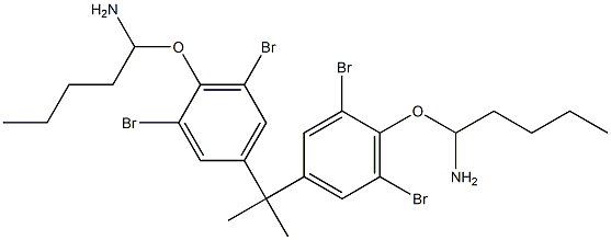  2,2-Bis[3,5-dibromo-4-(1-aminopentyloxy)phenyl]propane