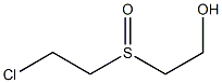 2-[(2-クロロエチル)スルフィニル]エタノール 化学構造式