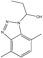 1-(4,7-Dimethyl-1H-benzotriazol-1-yl)-1-propanol Struktur