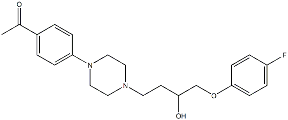 4'-[4-[3-Hydroxy-4-(4-fluorophenoxy)butyl]-1-piperazinyl]acetophenone