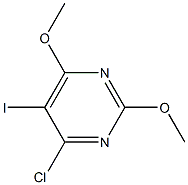 2,6-Dimethoxy-4-chloro-5-iodopyrimidine Struktur