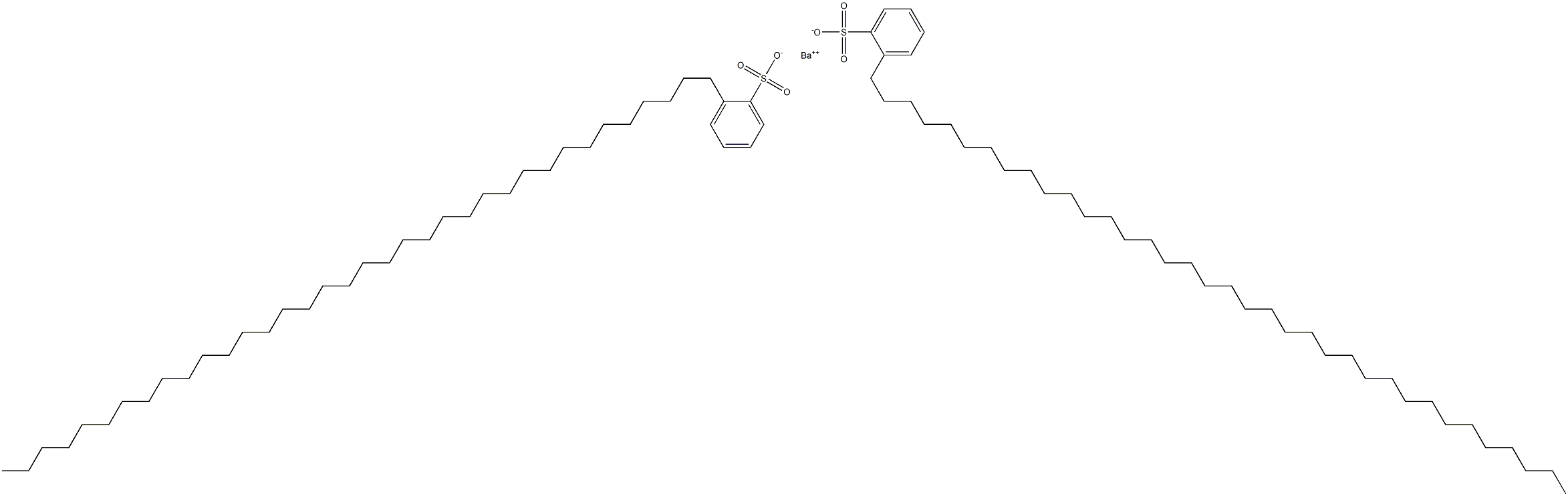Bis[2-(hexatriacontan-1-yl)benzenesulfonic acid]barium salt,,结构式