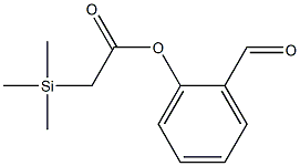 Trimethylsilylacetic acid 2-formylphenyl ester Structure
