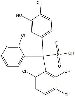 (2-Chlorophenyl)(4-chloro-3-hydroxyphenyl)(2,5-dichloro-6-hydroxyphenyl)methanesulfonic acid