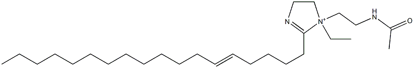 1-[2-(Acetylamino)ethyl]-1-ethyl-2-(5-octadecenyl)-2-imidazoline-1-ium Structure