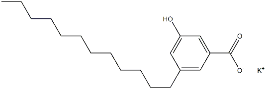 3-Dodecyl-5-hydroxybenzoic acid potassium salt Structure