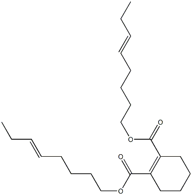 1-Cyclohexene-1,2-dicarboxylic acid bis(5-octenyl) ester Structure