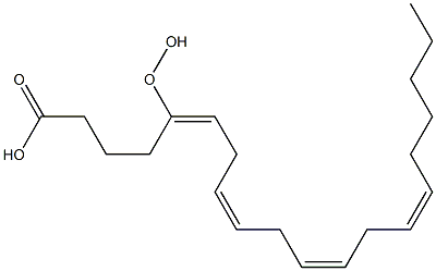 (5E,8Z,11Z,14Z)-5-Hydroperoxy-5,8,11,14-icosatetraenoic acid,,结构式