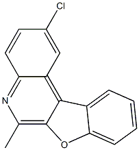 2-クロロ-6-メチルベンゾフロ[2,3-c]キノリン 化学構造式