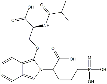  S-[2-(4-Phosphono-1-carboxybutyl)-2H-isoindol-1-yl]-N-isobutyryl-L-cysteine