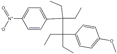 3,4-Diethyl-3-(4-methoxyphenyl)-4-(4-nitrophenyl)hexane Structure